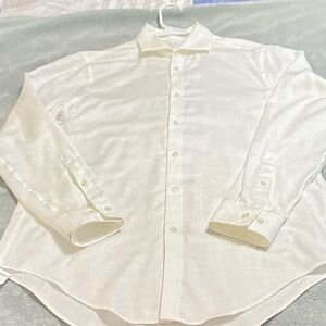 Calvin Klein Collection Men's Classic White Dress Shirt